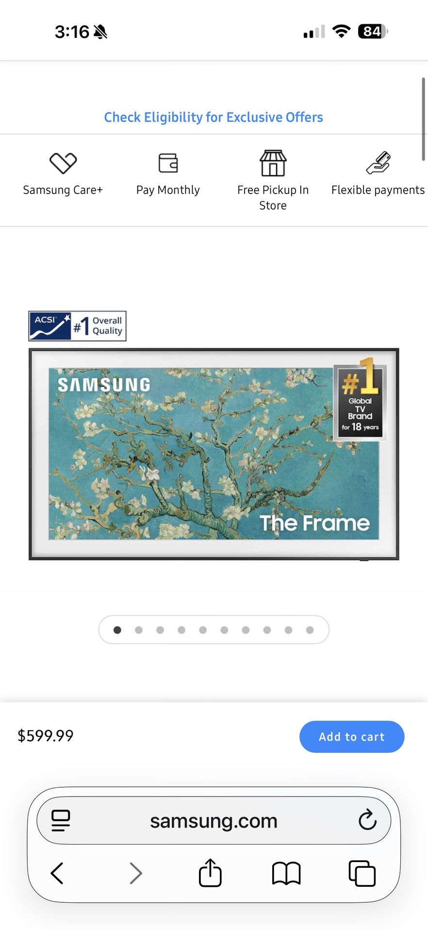 Samsung 32 Inch Frame Tv