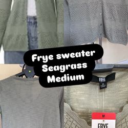 Frye Sweater Seagrass Medium 