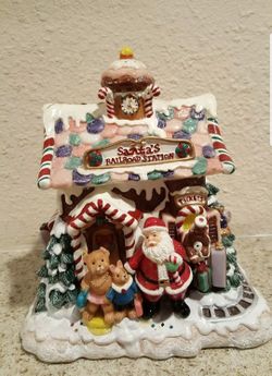 Candy lane musical Santa railroad station jingle bells