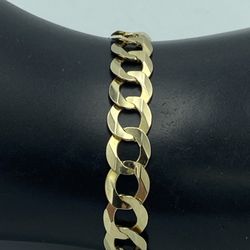 14kt Yellow Gold Curb Link Bracelet 8.5”