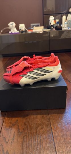 Adidas Soccer Cleats Red and White 6Y
