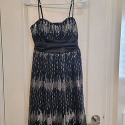 Formal Black Knee Length Dress 