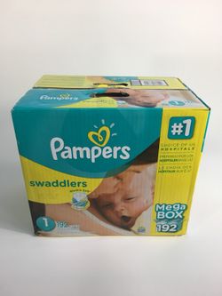 Pampers swaddlers mega cheap box size 1