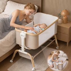 100% Brand New in box Rocking Baby bassinet Bedside Sleeper