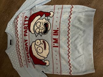 Rick and Morty Christmas sweater size large
