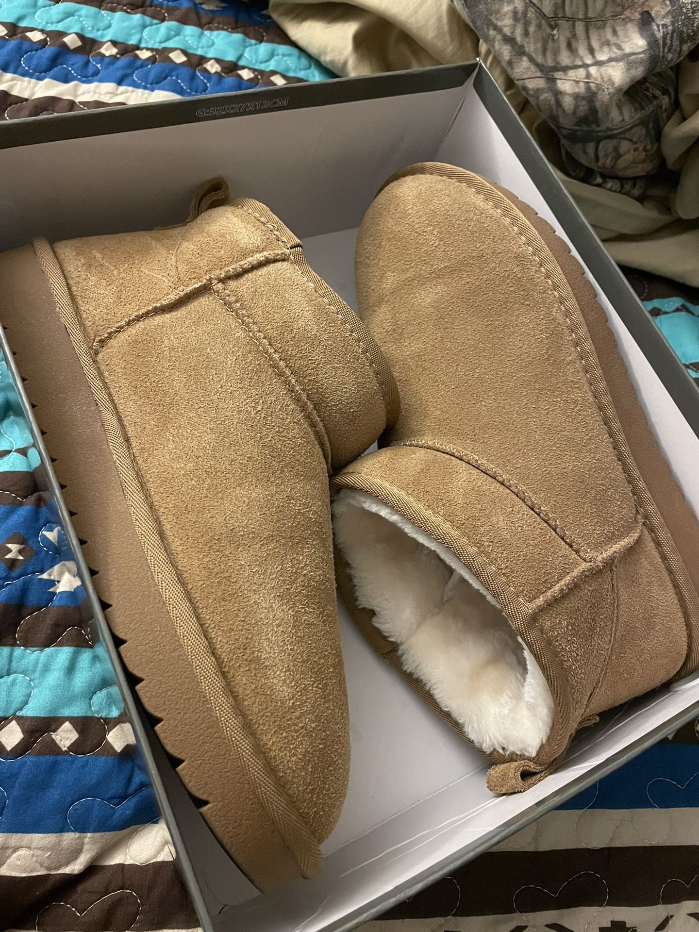 Grey stone Genuine Leather Winter Boots