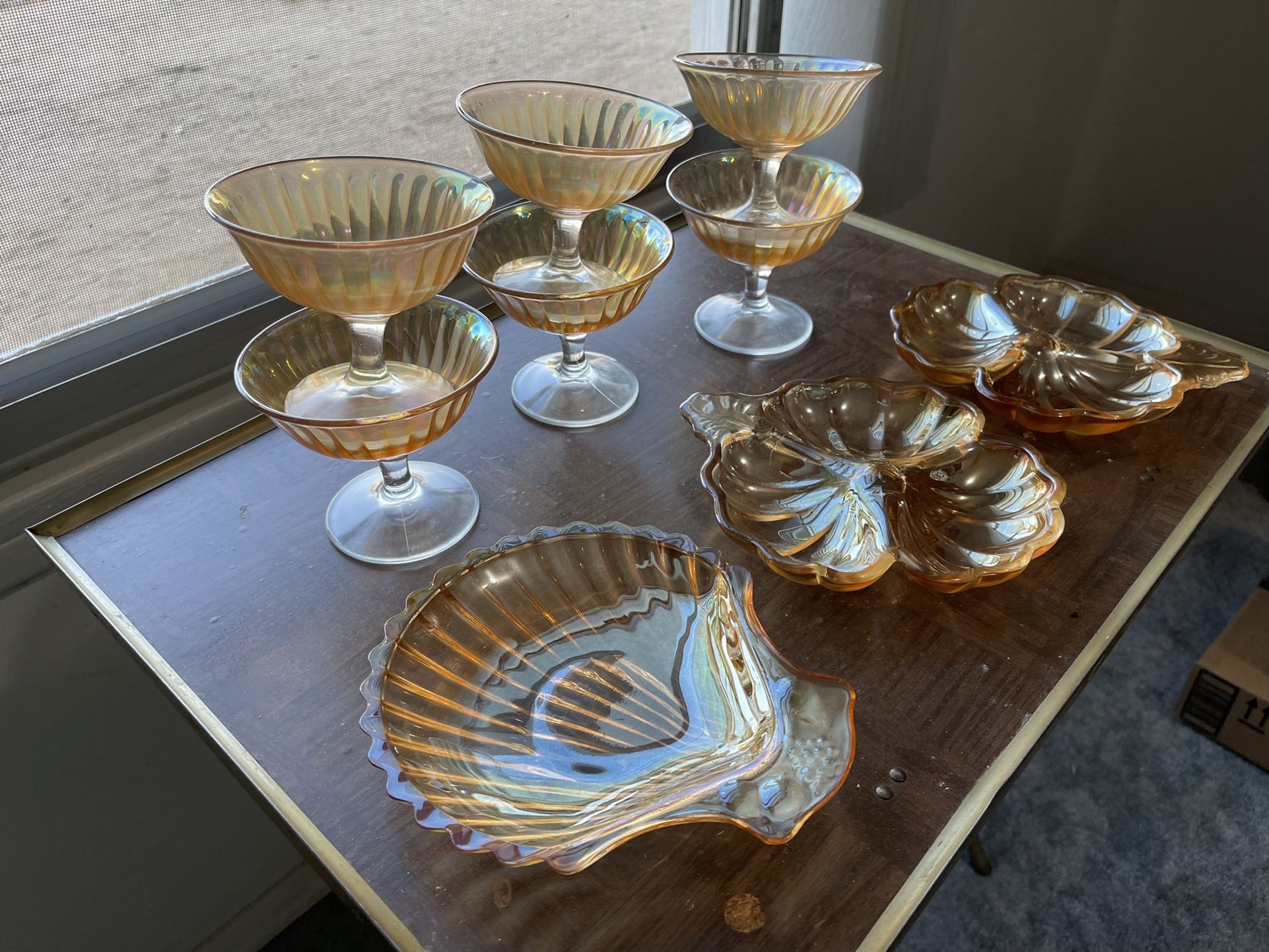 9 Piece Carnival Glass Set,All Products : American Fashion Style Bags On Sale