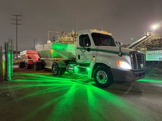 2016 Freightliner Cascadia + Dual Fruehauf Belly-Dump Trailers