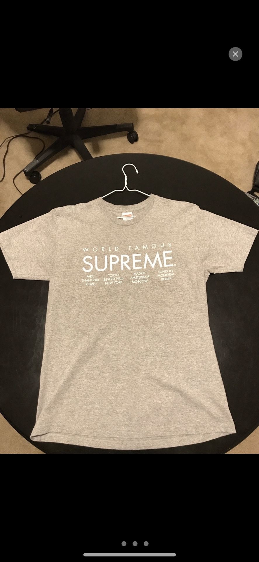 Supreme world famous t-shirt
