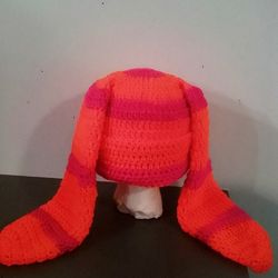 Oraange)Pink Bunny Hat 
