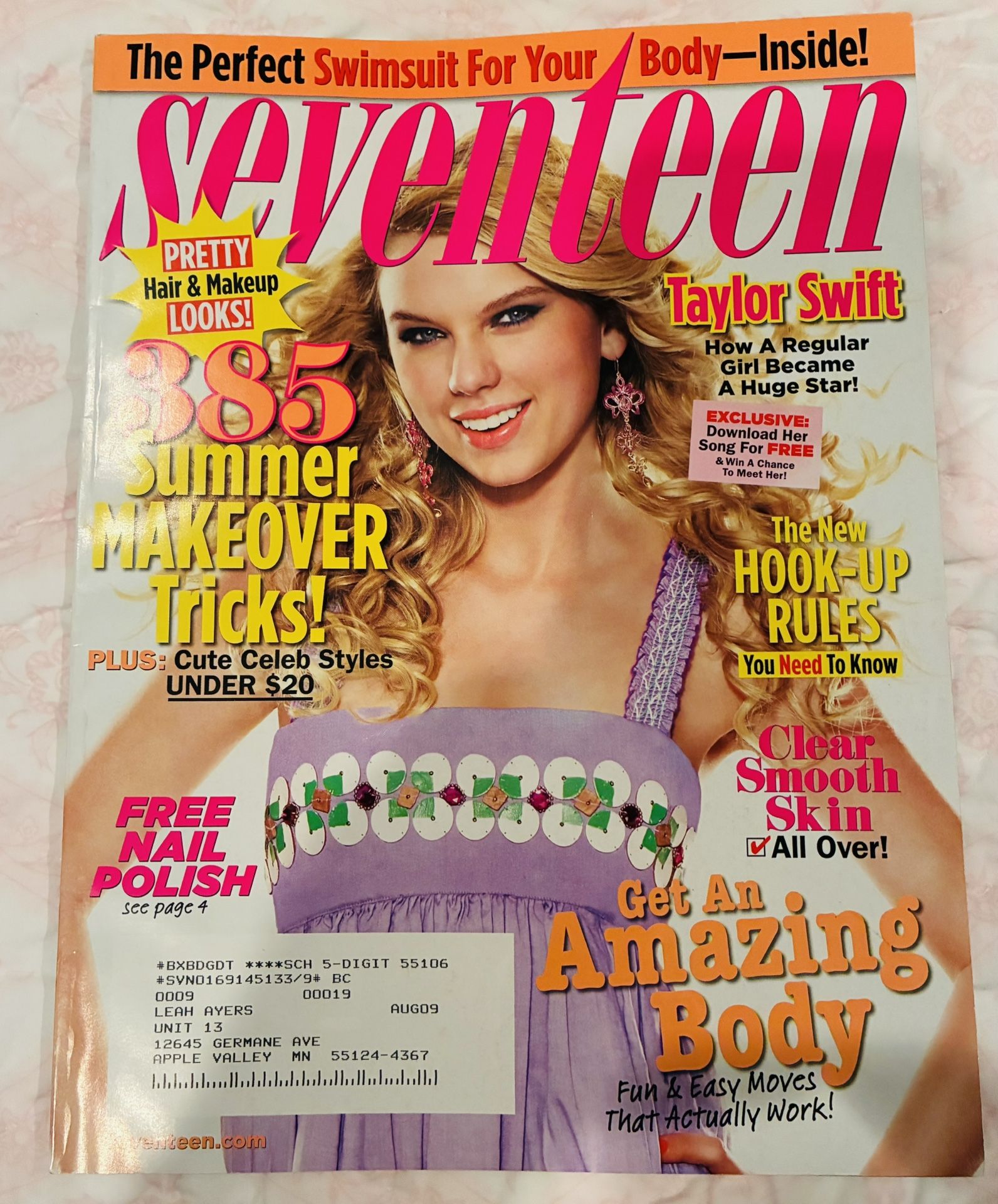 Taylor Swift Seventeen Magazine From June 2008!