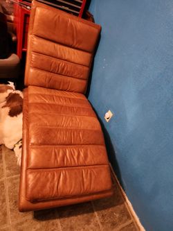 Leather Lounge Chair - $80