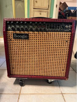 Mesa Boogie Mark IV red crocodile, and Wicker Cane Grill