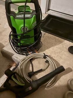 Greenworks 1800 PSI electric pressure washer.