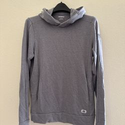 Ogio Mens Hoodie Grey Performance Fleece Jersey Cotton Soft NWT Sz M