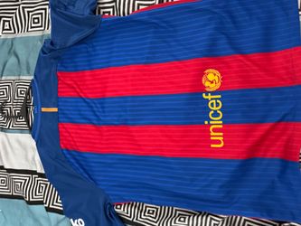 FC Barcelona 2014/15 Nike Authentic Home Jersey – Qatar Airways – Large