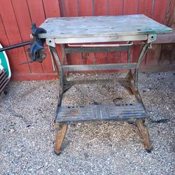 Work Table With A Vice