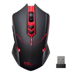 Gaming Mouse,2400DPI Adjustable 2.4G for Notebook PC Laptop Computer (Red)
(4.1)...New in Box!!!