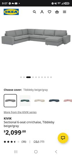 IKEA Sectional couch with Chaise