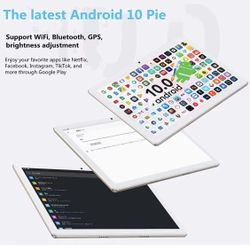 Tablet 10 inch ,Android 10 Tablet Google GMS Certified,4GB RAM 64GB ROM,128GB Expandable,Wi-Fi,Bluetooth,GPS,Tablet with Keyboard,Mouse,Tablet Cover a