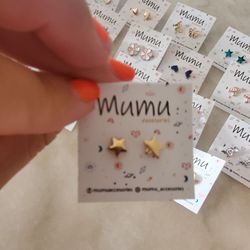 Beautiful Girls Earrings. (Gold Plated And stainless Steel)