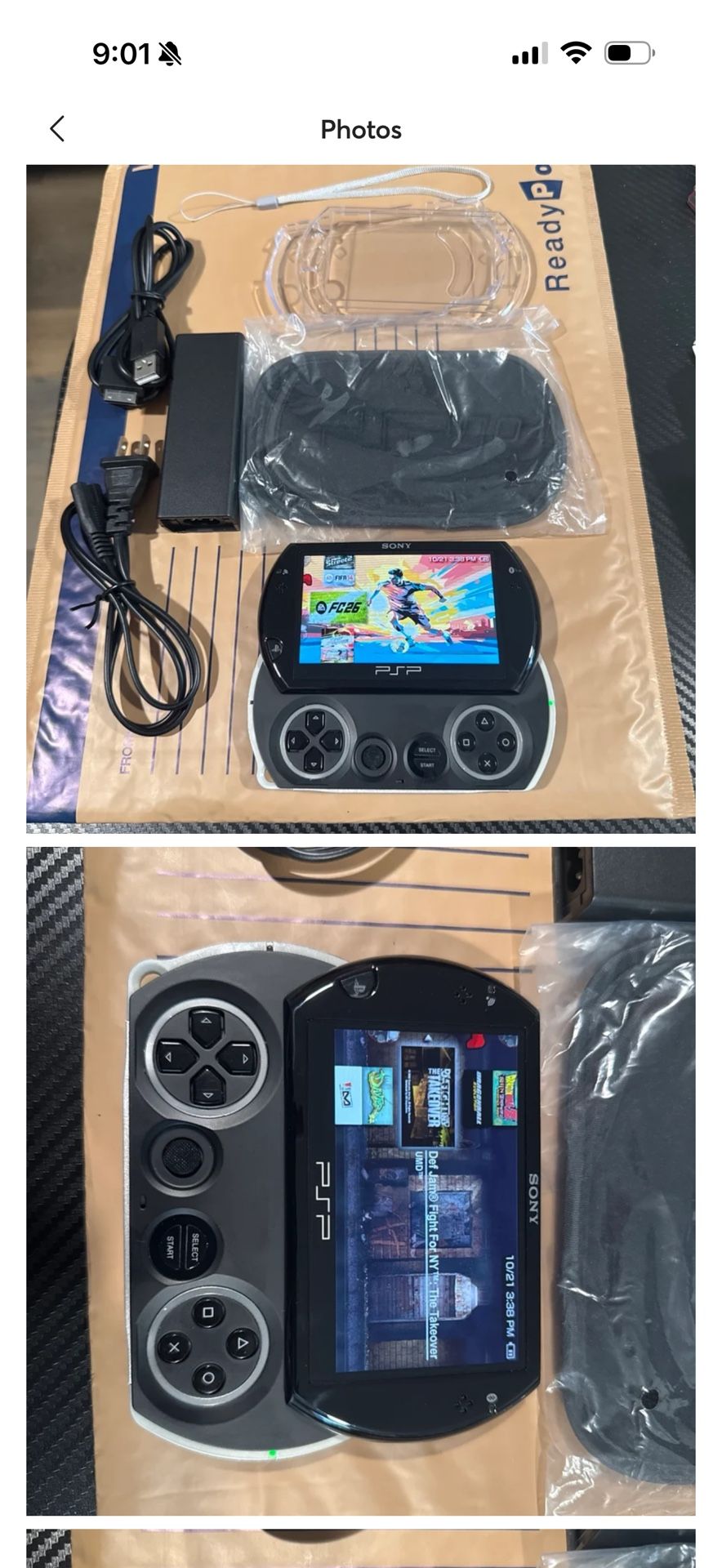 BLACK Sony PSPGO 144gb Over 175 Games 