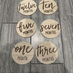 Infant monthly milestone signs