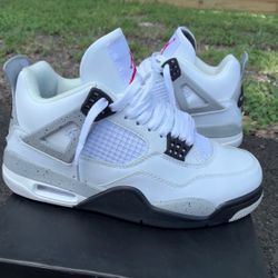 Jordan 4 White Cement 