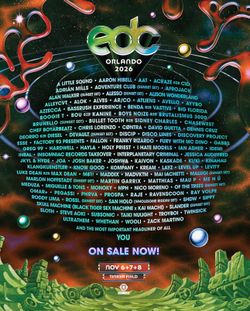 🎟️ EDC Orlando 2026 – 3-Day GA Pass