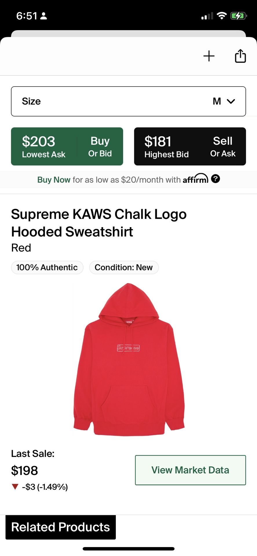 Kaws Box Logo Hoodie
