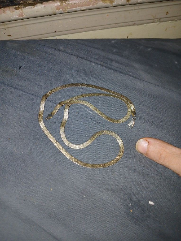 All Golden 14 Karat Necklace