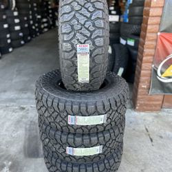 New Set Of (4) 35x12.50R17 Kenda RT Rugged Terrain 10 Ply Tires For Sale