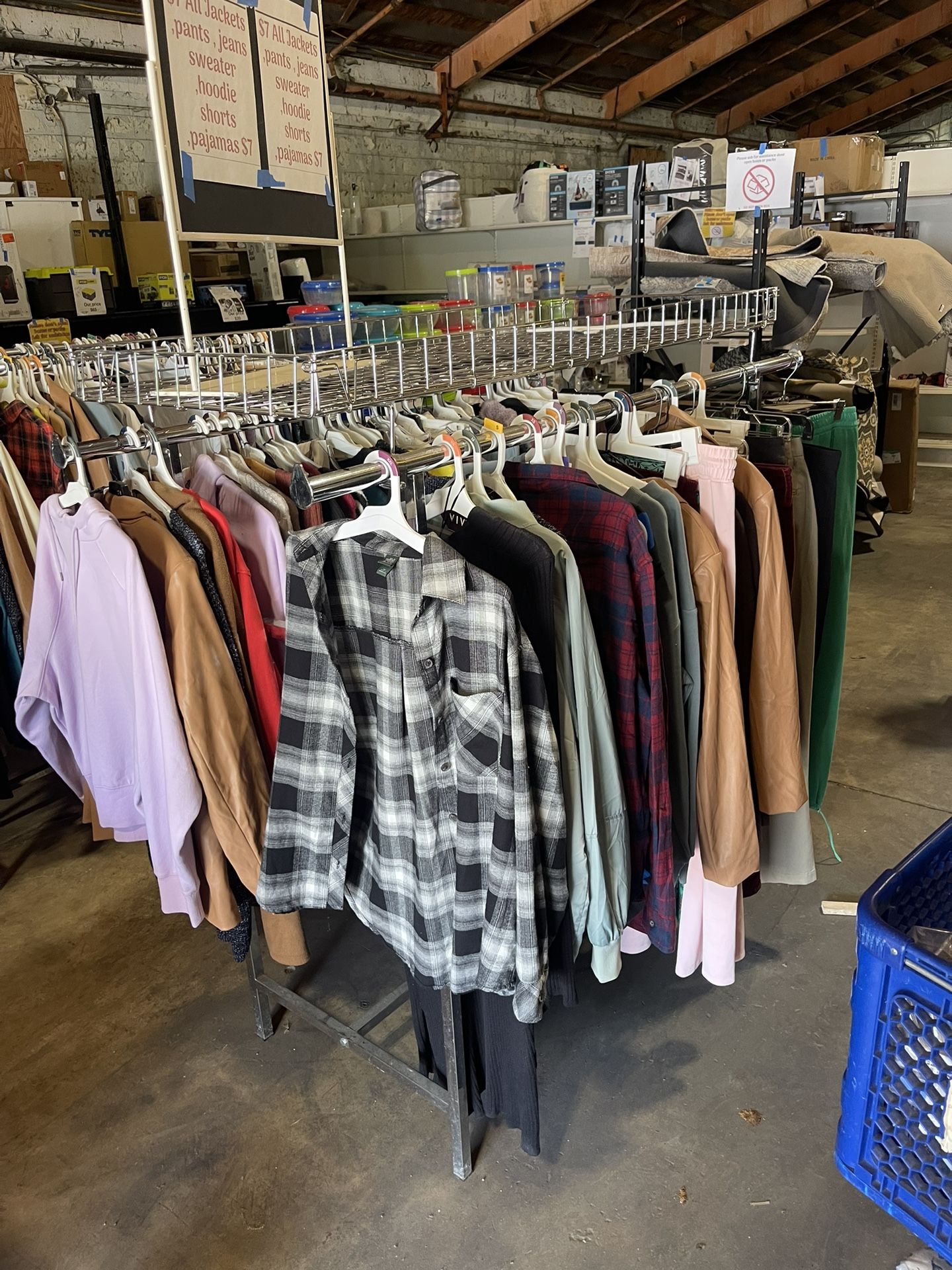 Double Sides Rack Clothes $70 Straight Clothes Rack $40 Circle Rack Clothes $40