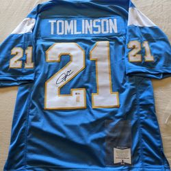 Signed Ladainian Tomlinson Powder Blue Jersey