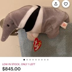 Ty Beanie Baby ~ ANTS the Anteater ~ MINT with MINT TAGS ~ RETIRED ,#G14E6GE4R-GE 4-TEW6W209291