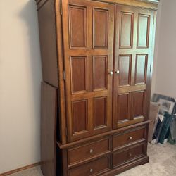 Wood Armoire Cabinet