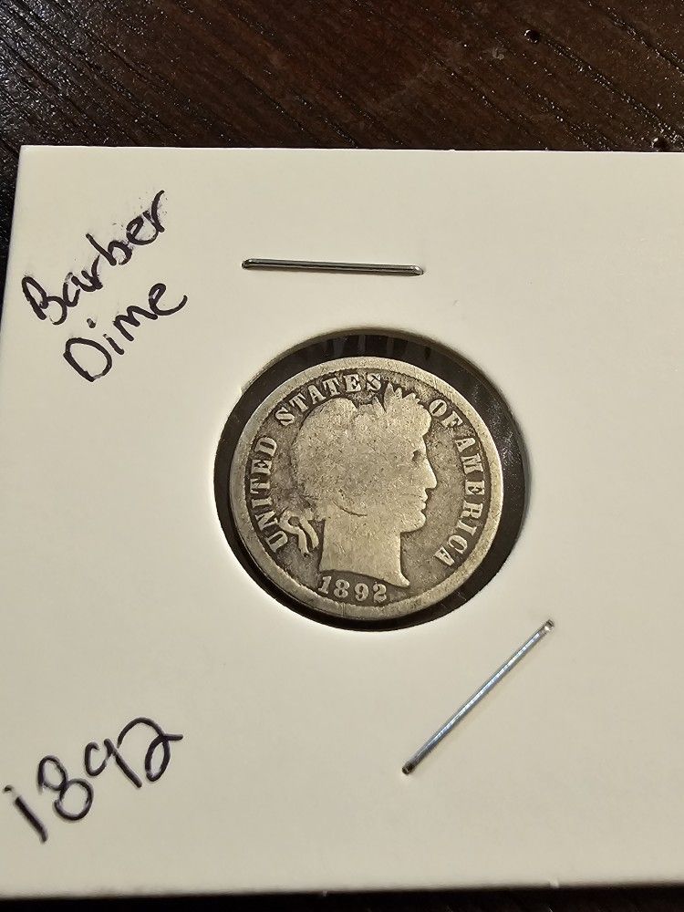 1892 Barber Dime
