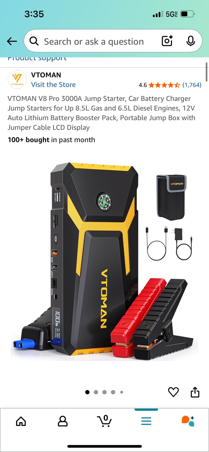 Vtoman V8 Pro Jump Starter!!!