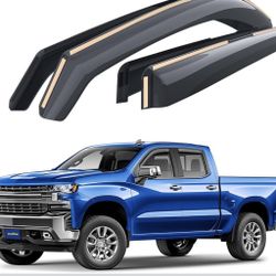 Goodyear Shatterproof in-Channel Window Deflectors for 2019-2026 Chevrolet (Chevy) Silverado1500 Double Cab