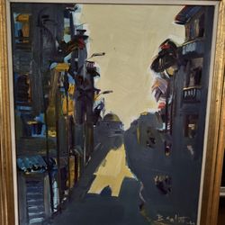 Signed. Paint Europian Author 