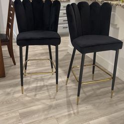 Velvet Bar Stools Brand New 