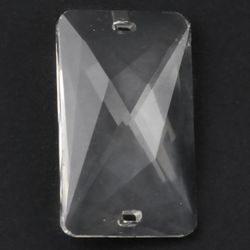 Clear Crystal Pendants 25mm X 50mm