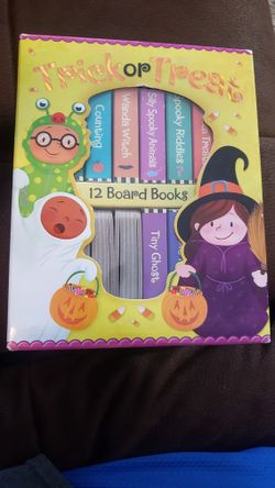 Box Of 12 Block Books For Kids Halloween Books