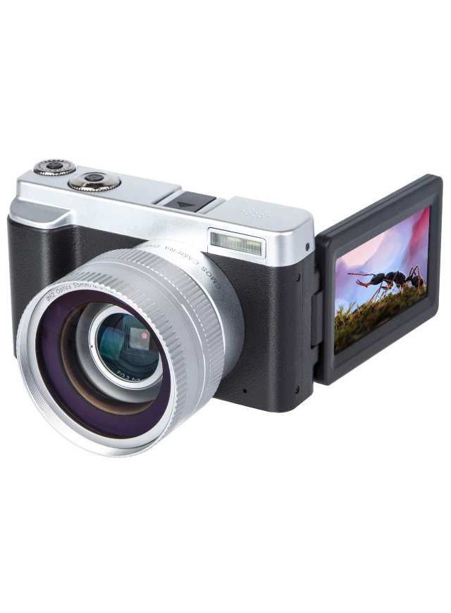 Digital Camera Video Camera Vlogging YouTube Recorder HD1080P 30FPS 24.0MP 3.0 Inch Flip Screen 16X Digital Zoom WiFi Camera with Wide Angle Lens and