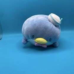 (NEW) Sanrio Tuxedosam Roll-type 6.3IN Plush Stuffed Animal (Round1 Exclusive) (PERFECT FOR EASTER BASKETS)