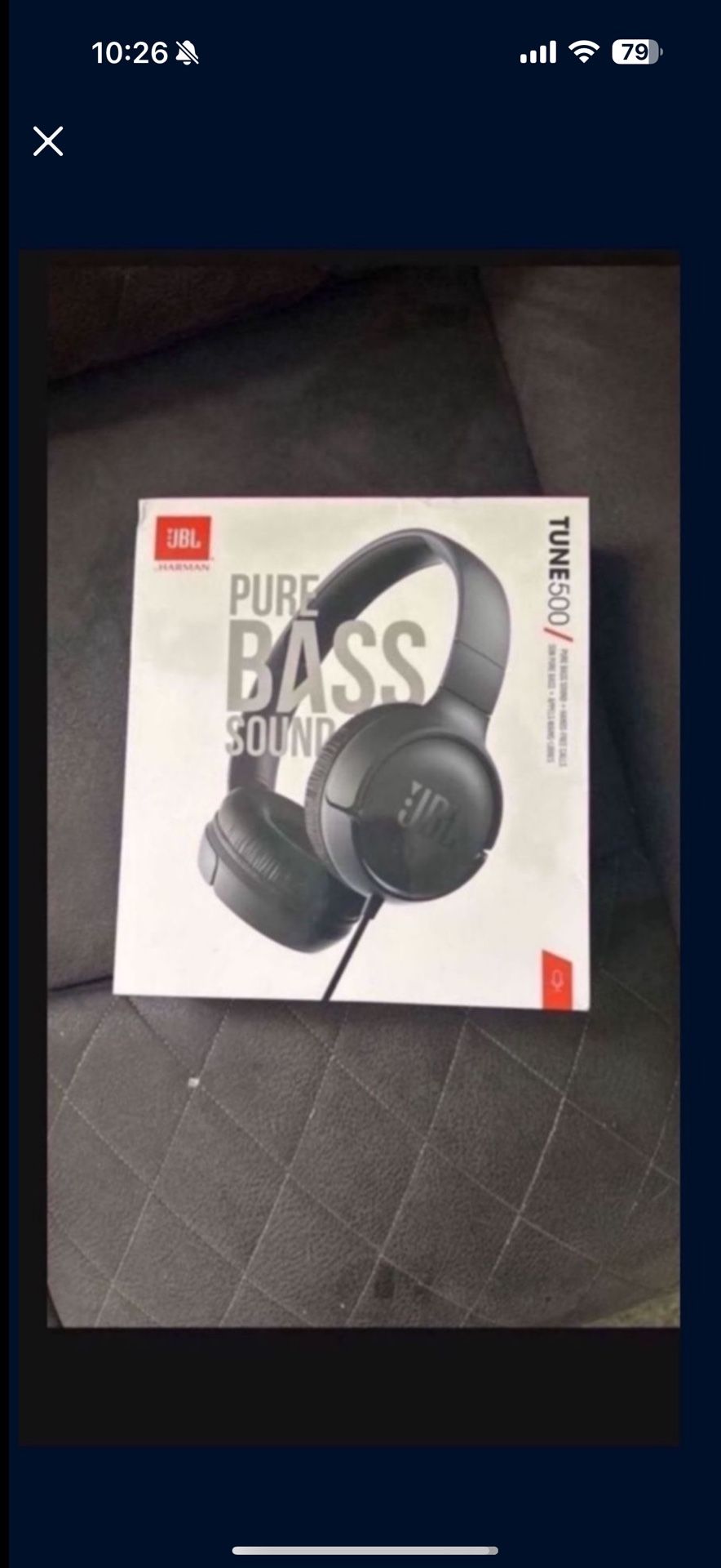 Brand New JBL Tune 500 Over-Ear Headphones - Factory Sealed.