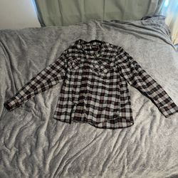 No retreat men’s warden black plaid long sleeve Xtra Large