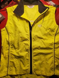 Pearl Izumi Cycling Vest Womens Medium,  Full Zip Yellow  Reflective