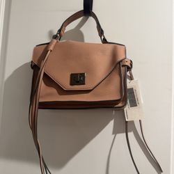 JustFab Elegant Tan Handbag