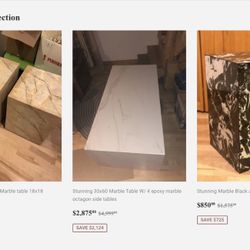 Marble Table Inventory 9 Stunning tables 